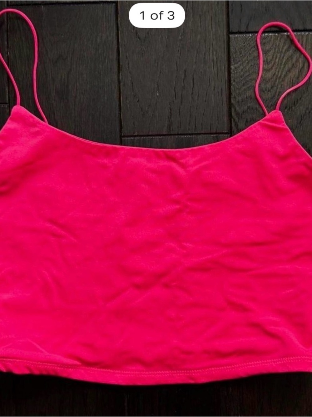 PacSun Hot Pink Spaghetti Strap Crop Camisole